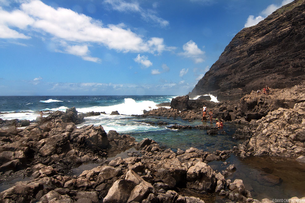 Safety zone at the Makapu'u tide pools