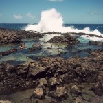 Wide view of the tide pools