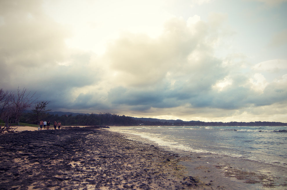 Sun settting at Goat Island, Oahu, Hawaii