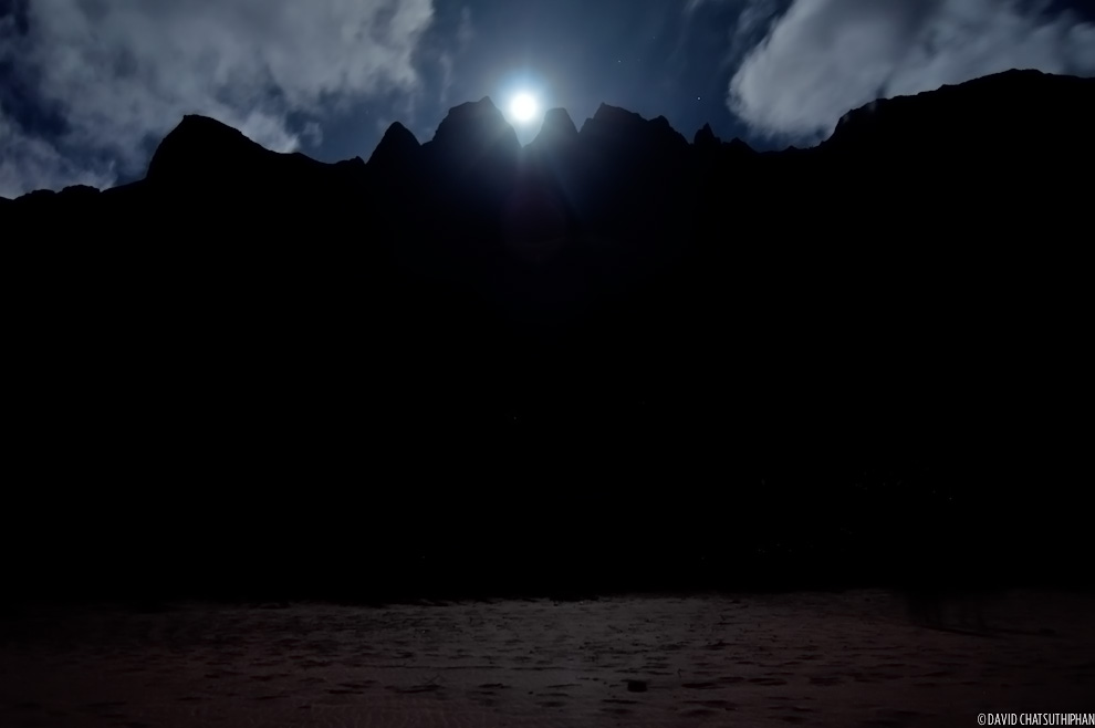 Kalalau Moonrise, Kalalau Beach, Kauai