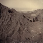 Vintage Hawaii photo of the Pali Lookout