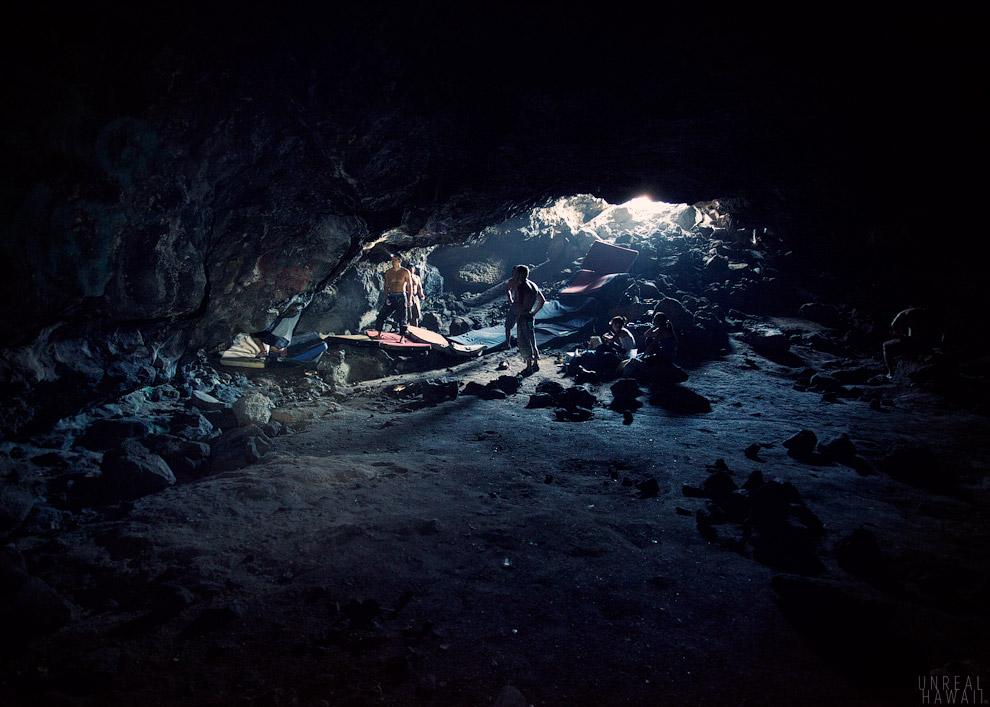 The Future Cave, a new bouldering spot in Hawaii.