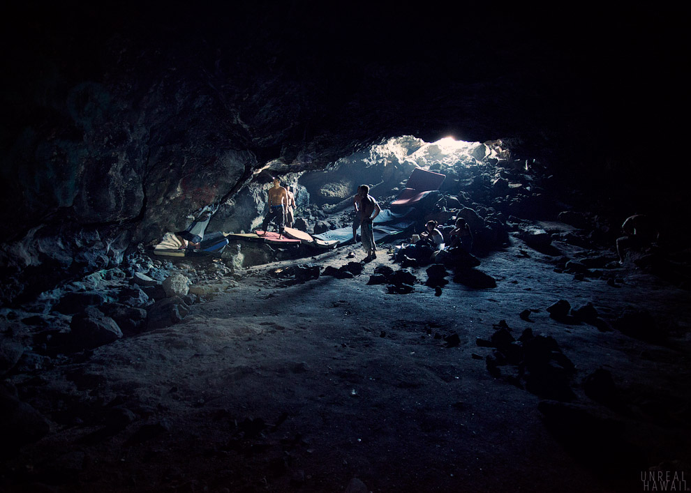 The Future Cave, a new bouldering spot in Hawaii.