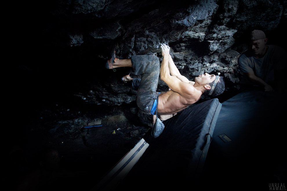 Hawaii rock climber, Matt Lutey.