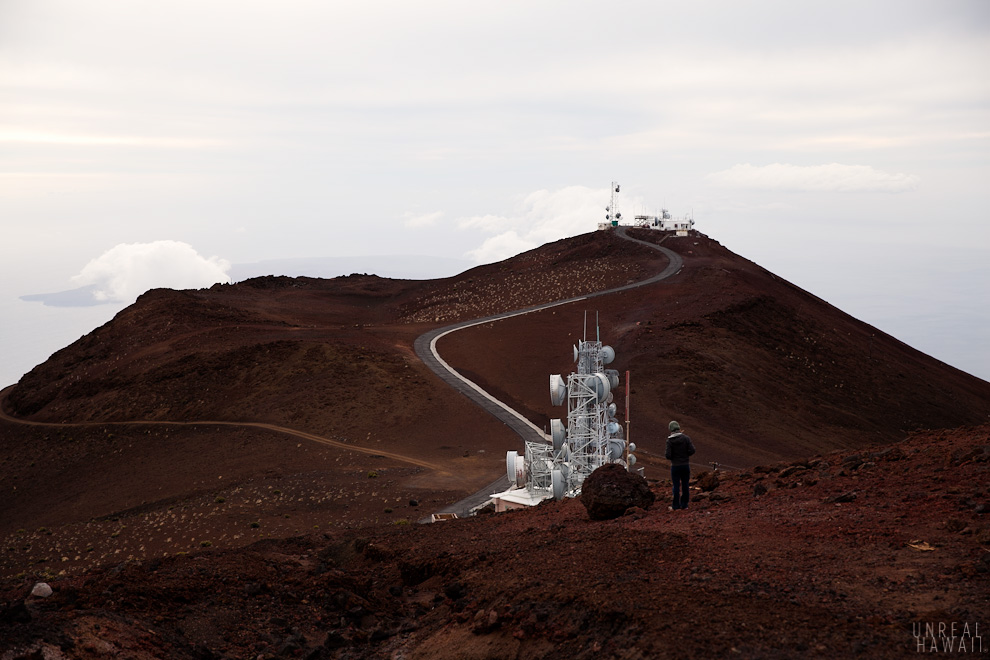 Science center at the top of Haleakala Crater, Maui, Hawaii