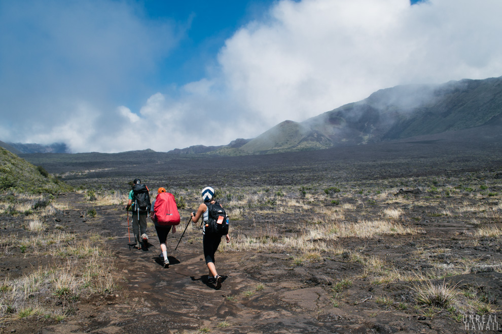 Backpacking from Paliku Cabin to Holua Cabin inside Haleakala National Park - Maui, Hawaii