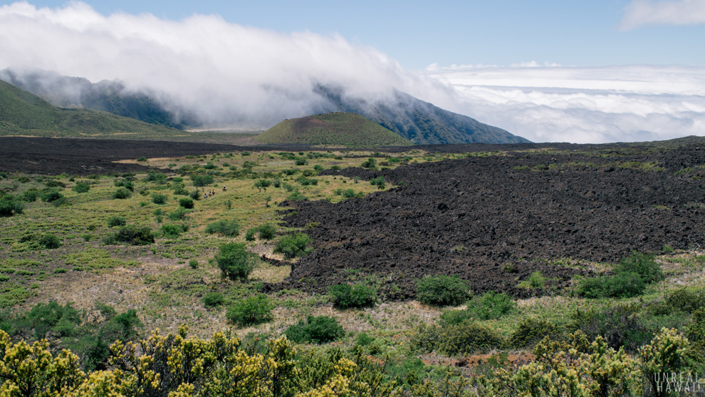 A view inside Haleakala crater, Maui, Hawaii