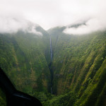 View of Papalaua Falls, Molokai