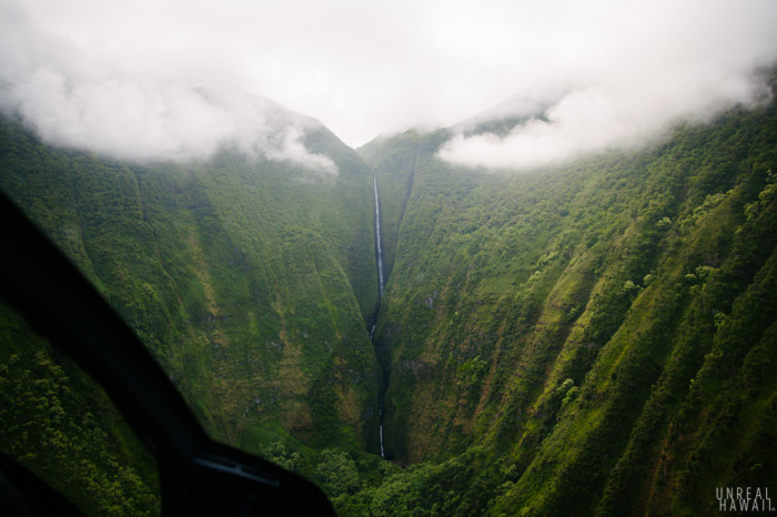 View of Papalaua Falls, Molokai