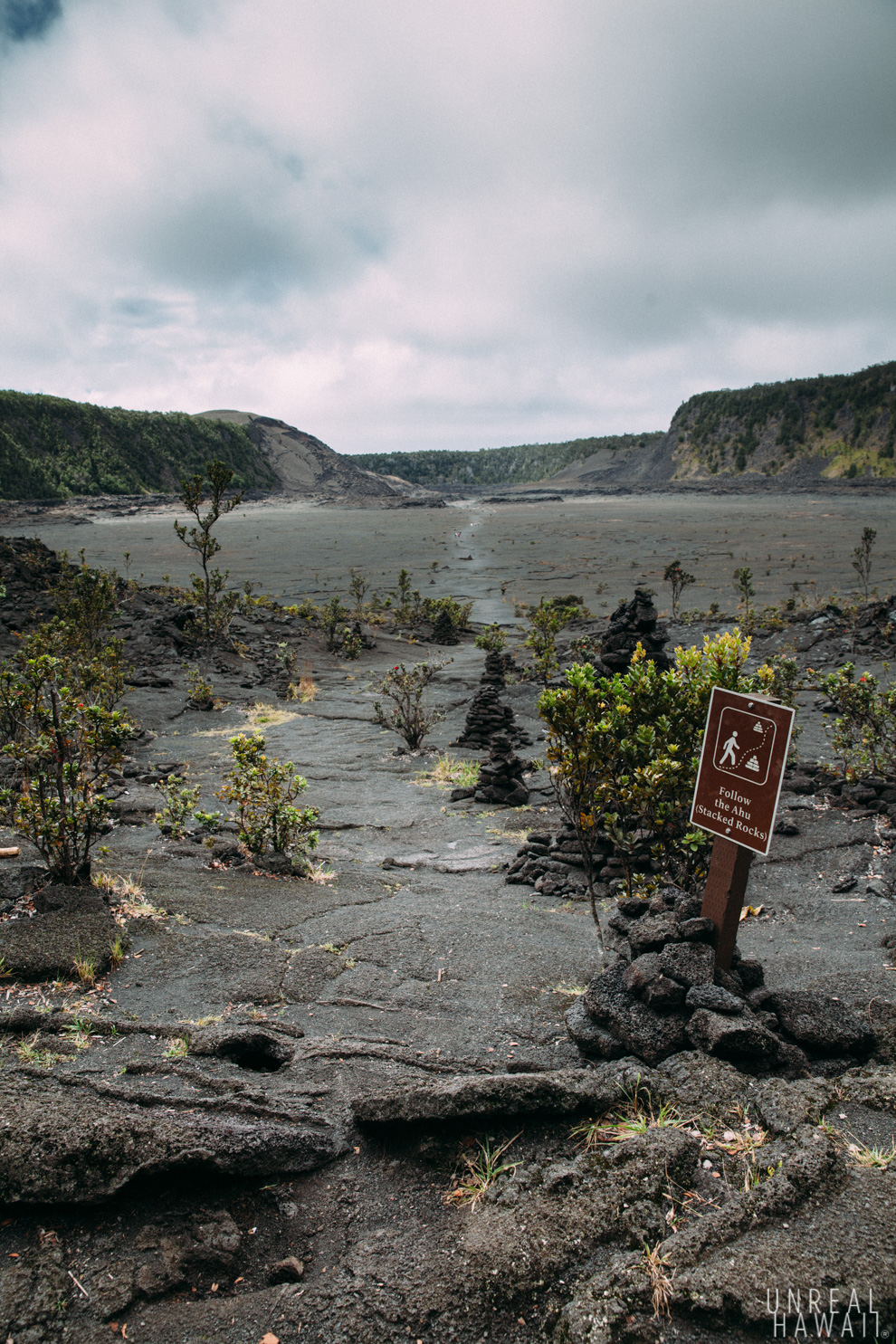 The start of the Kilauea Iki Trail at Hawaii Volcanoes National Park