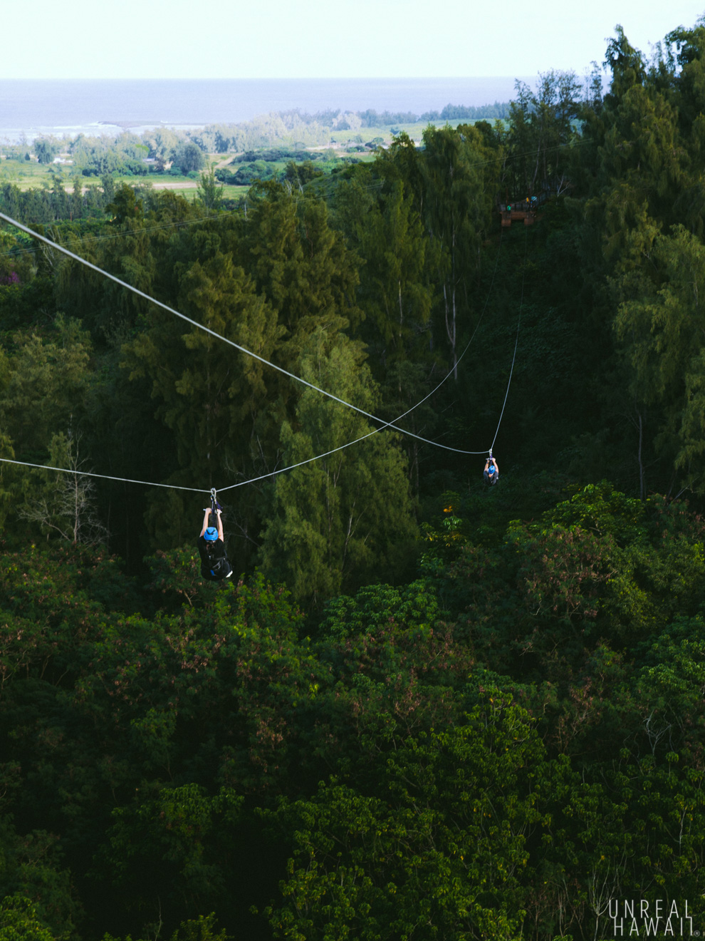 Ziplining at Keana Farms