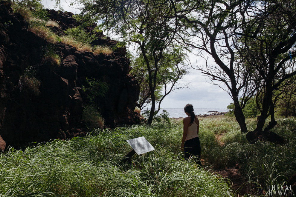 Hiking along the Kealia Kapu-Kaunolu Village Heritage Trail